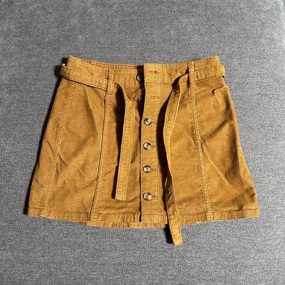 American Eagle Outfitters Tan Corduroy Skirt
